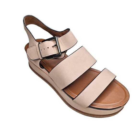 Naturalizer Mauve Nude Billie Platform Strappy Sandal Size 9 - Picture 1 of 12